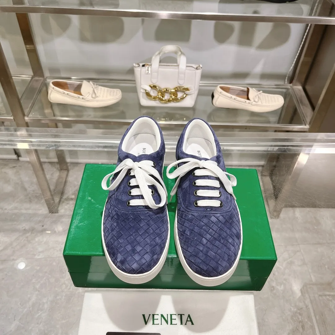 [BV] Top P: 740💰Size for couples: 35-44 (Female 40, Male 38 45, custom-made and non-returnable) Bottega Veneta classic woven strap casual shoes are made of imported high-quality materials, [Rose][Rose]! Purely hand-woven and operated, the original board is reproduced one-to-one! quality assurance!